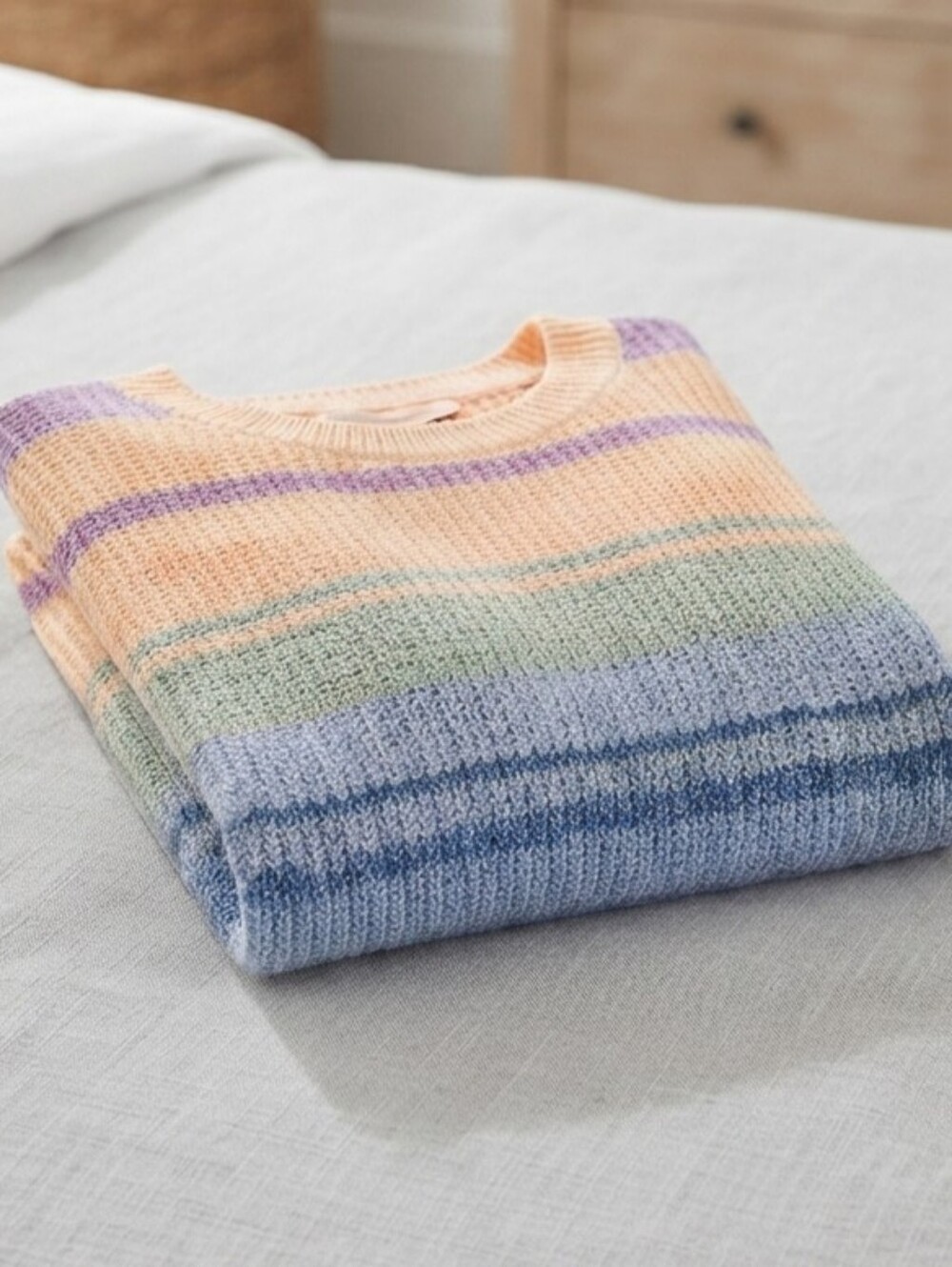 Soft Surroundings Pastel Ombre Knit Sweater Top - Picture 2 of 6